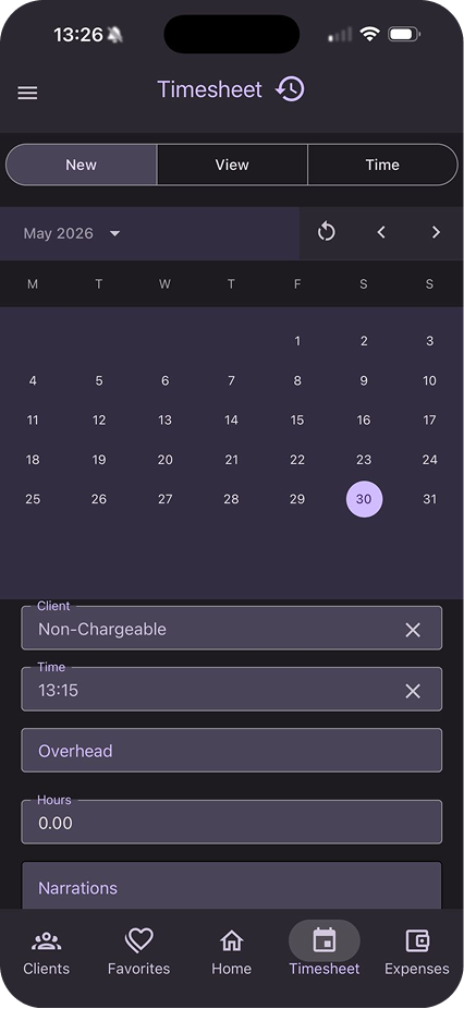 Planner Overview mobile screen