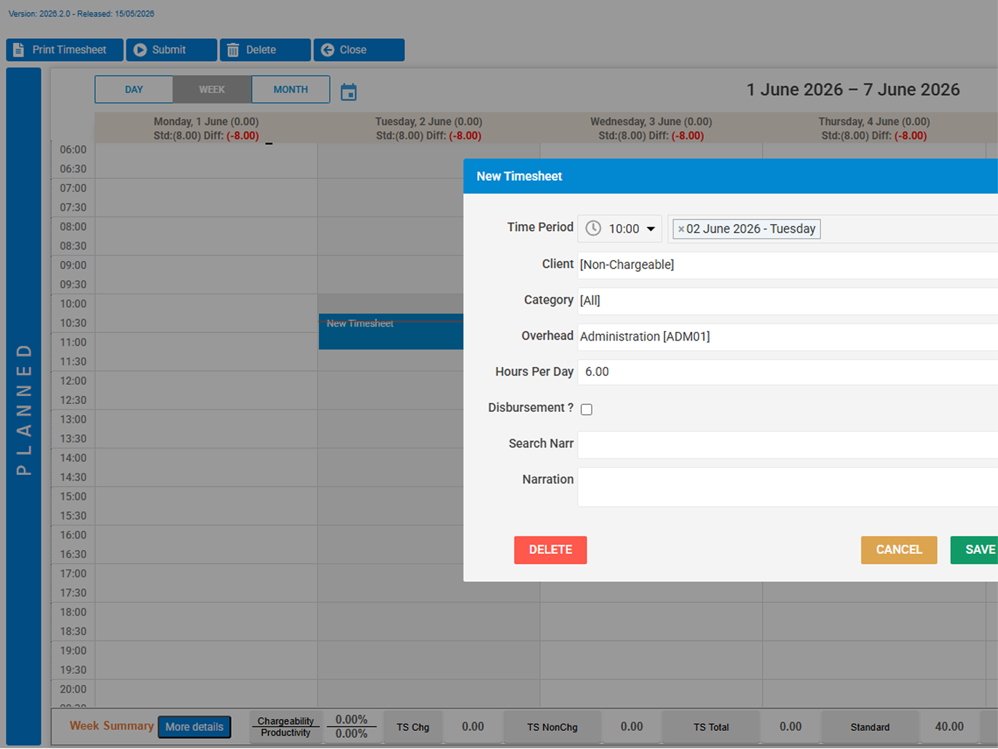Time & Expense Management screenshot